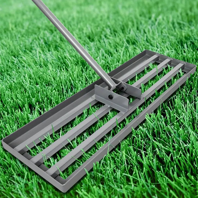 Heavy Duty Lawn Levelling Rake with Extended 76.5" Handle