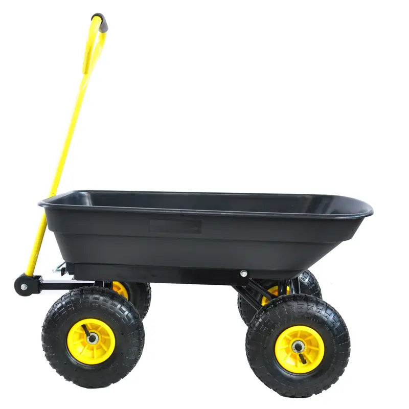Folding Wagon Cart, Garden Dump Truck with Ultra-Durable Steel Frame