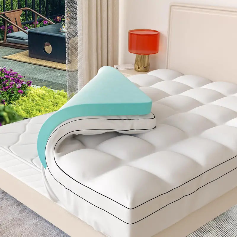Memory Foam Mattress Topper with Cooling Gel