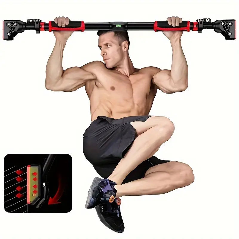 Universal Stainless Steel Pull-Up Bar for Doorway