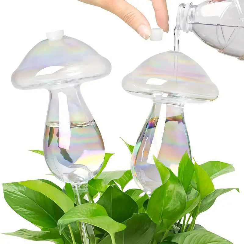4-Pack Automatic Glass Mushroom Drip Irrigation System