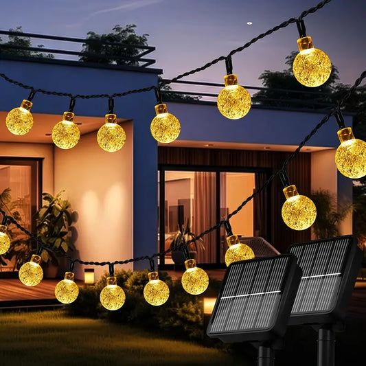 Outdoor Solar-Powered String Lights